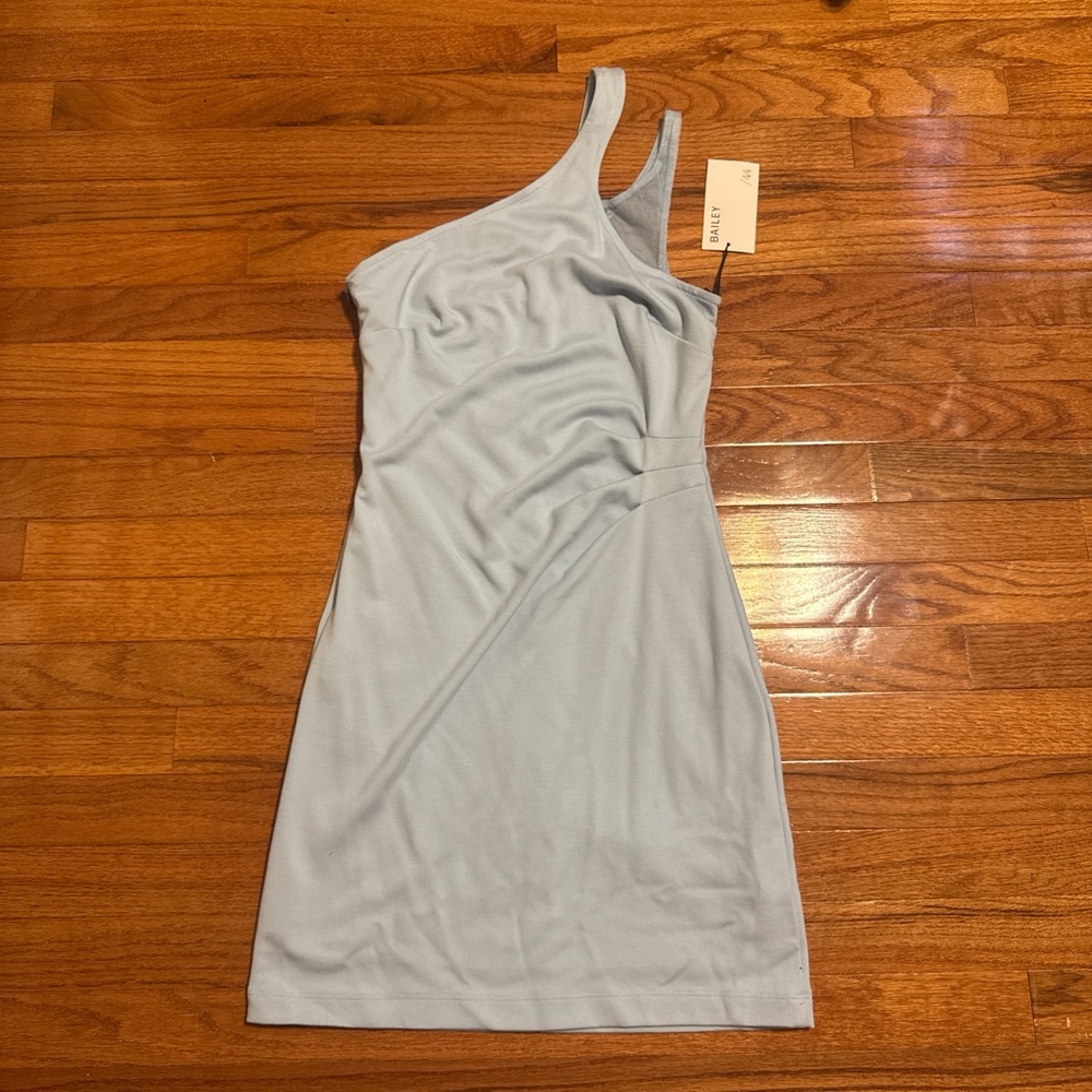 Bailey 44 Sky Blue One-Shoulder Dress